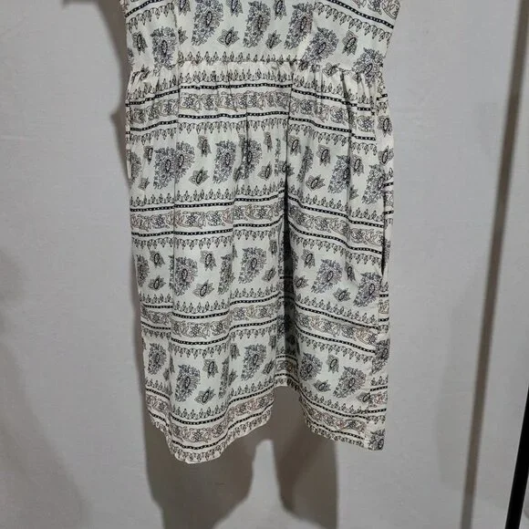 Levi's dress mini sleeveless white flowers boho beach sundress coastal summer - Picture 3 of 16